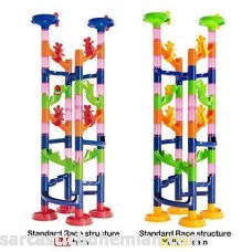 WEofferwhatYOUwant Marble Run Coaster Toy Challenge Construction Set for Children. Twin Track Tower for Family and Friends. 122 Assembled Pieces B01FA1I1FY